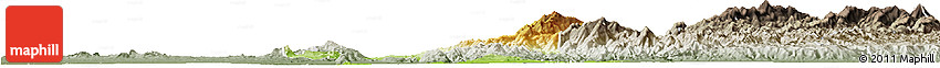 Physical Horizon Map of Thabeikkyin, semi-desaturated