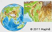 Physical Location Map of Thabeikkyin