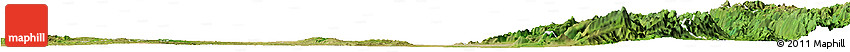 Satellite Horizon Map of Yamethin