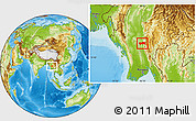 Physical Location Map of Yamethin