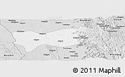 Silver Style Panoramic Map of Yamethin