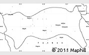 Blank Simple Map of Yamethin