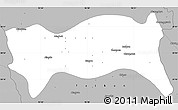 Gray Simple Map of Yamethin