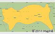 Savanna Style Simple Map of Yamethin
