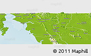 Physical Panoramic Map of Thaton