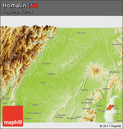 Physical 3D Map of Homalin