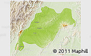 Physical 3D Map of Homalin, lighten