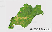 Satellite 3D Map of Homalin, cropped outside