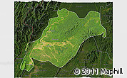 Satellite 3D Map of Homalin, darken
