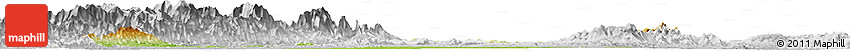 Physical Horizon Map of Homalin, lighten, desaturated