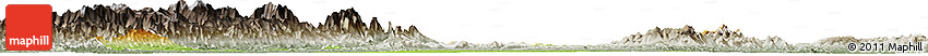 Physical Horizon Map of Homalin, semi-desaturated