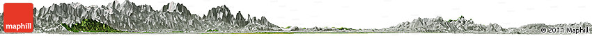 Satellite Horizon Map of Homalin, lighten, semi-desaturated