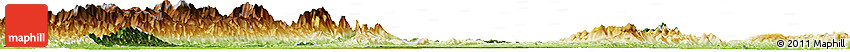 Satellite Horizon Map of Homalin, physical outside