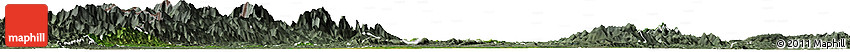 Satellite Horizon Map of Homalin, semi-desaturated