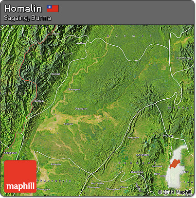 Satellite Map of Homalin