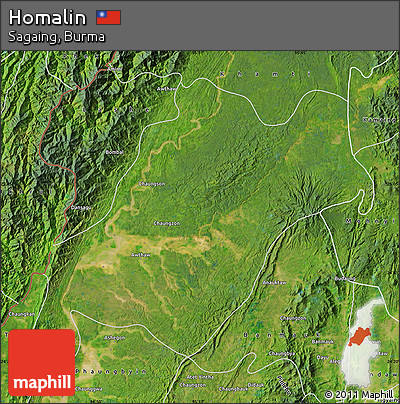 Satellite Map of Homalin