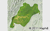Satellite Map of Homalin, lighten
