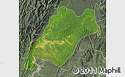 Satellite Map of Homalin, semi-desaturated