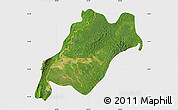 Satellite Map of Homalin, single color outside