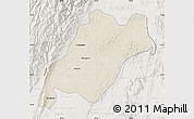 Shaded Relief Map of Homalin, lighten