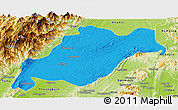 Political Panoramic Map of Homalin, physical outside