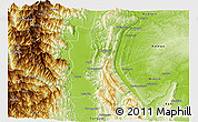 Physical Panoramic Map of Kale