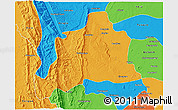 Political 3D Map of Kani