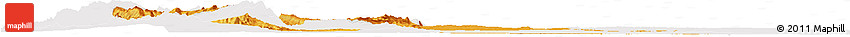 Political Horizon Map of Kani, cropped outside