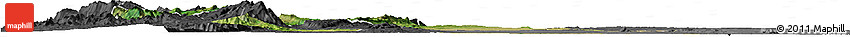 Satellite Horizon Map of Kani, darken, desaturated