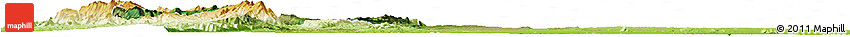 Satellite Horizon Map of Kani, physical outside