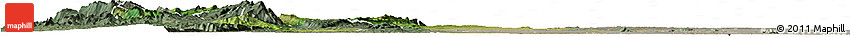 Satellite Horizon Map of Kani, semi-desaturated