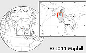 Blank Location Map of Kani, highlighted country, highlighted parent region, within the entire country