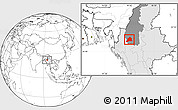 Blank Location Map of Kani, highlighted country, highlighted parent region