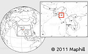 Blank Location Map of Kani, highlighted parent region, within the entire country