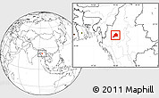 Blank Location Map of Kani