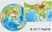 Physical Location Map of Kani, within the entire country