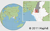 Savanna Style Location Map of Kani, highlighted country, highlighted parent region