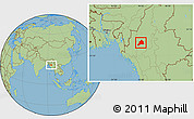 Savanna Style Location Map of Kani