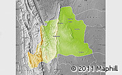 Physical Map of Kani, desaturated