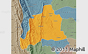 Political Map of Kani, semi-desaturated