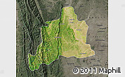 Satellite Map of Kani, darken, semi-desaturated