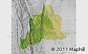 Satellite Map of Kani, lighten, desaturated