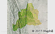 Satellite Map of Kani, lighten, semi-desaturated
