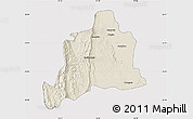 Shaded Relief Map of Kani, cropped outside