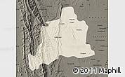 Shaded Relief Map of Kani, darken