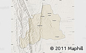 Shaded Relief Map of Kani, lighten