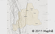 Shaded Relief Map of Kani, lighten, semi-desaturated