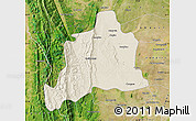 Shaded Relief Map of Kani, satellite outside