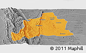 Political Panoramic Map of Kani, desaturated