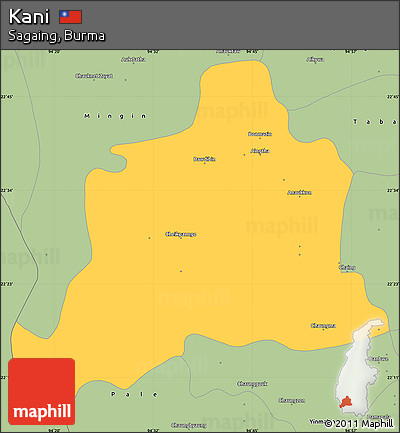 Savanna Style Simple Map of Kani